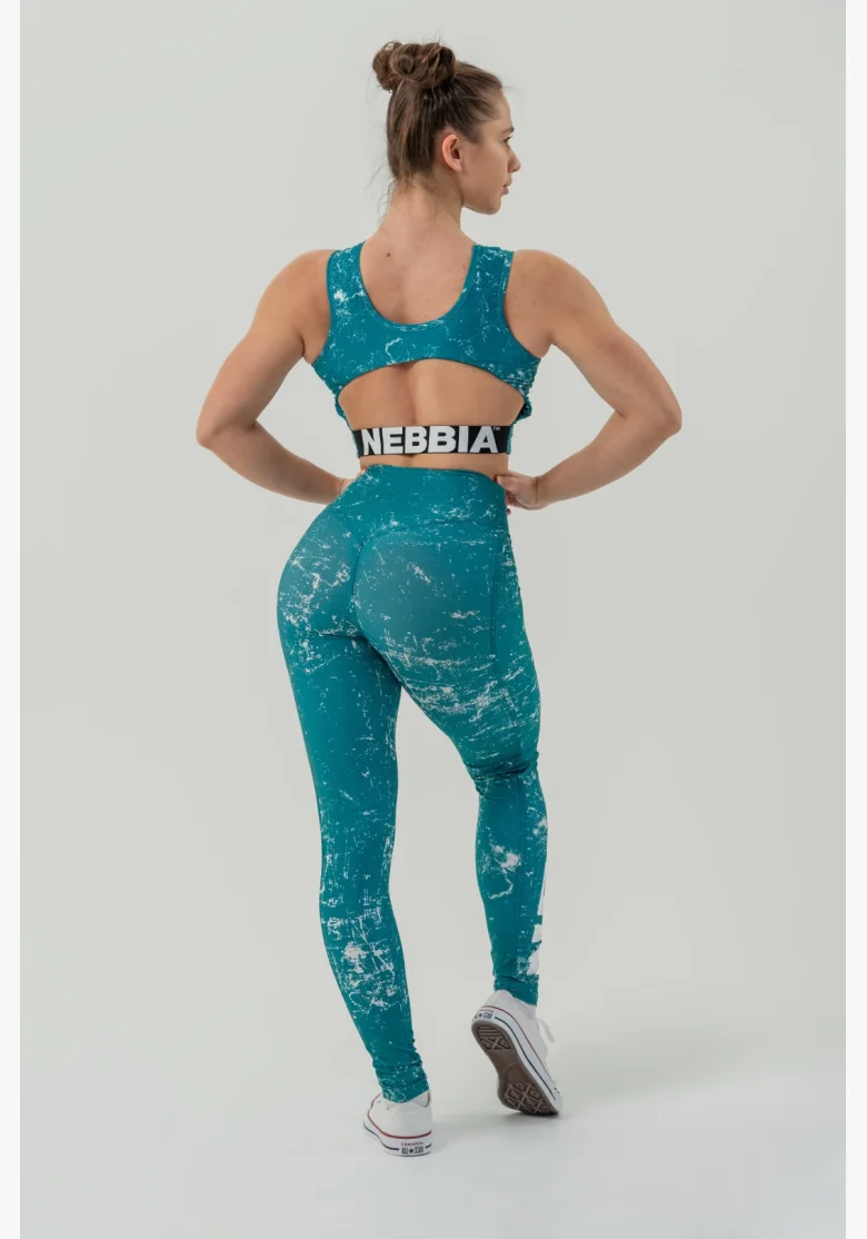 NEBBIA Crop top tielko ROUGH GIRL zelené