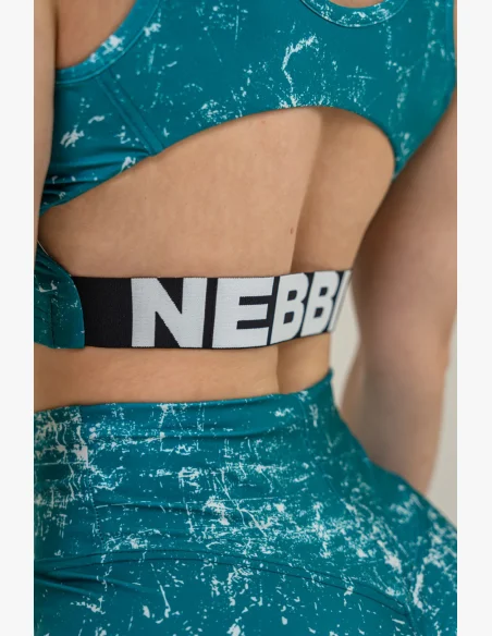 NEBBIA Crop top tielko ROUGH GIRL zelené