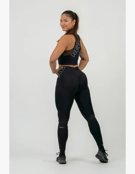 NEBBIA FIT Activewear legíny s vysokým pásom čierne