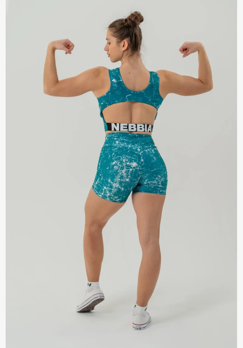 NEBBIA Legíny s vysokým pásom 5″ HAMMIES zelené