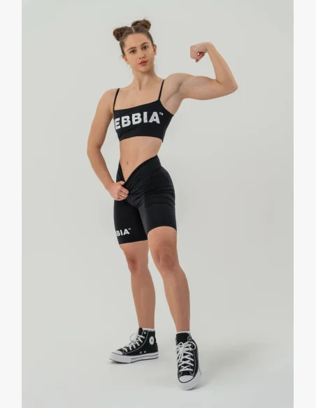 NEBBIA Bandeau podprsenka BACK CHECK čierna
