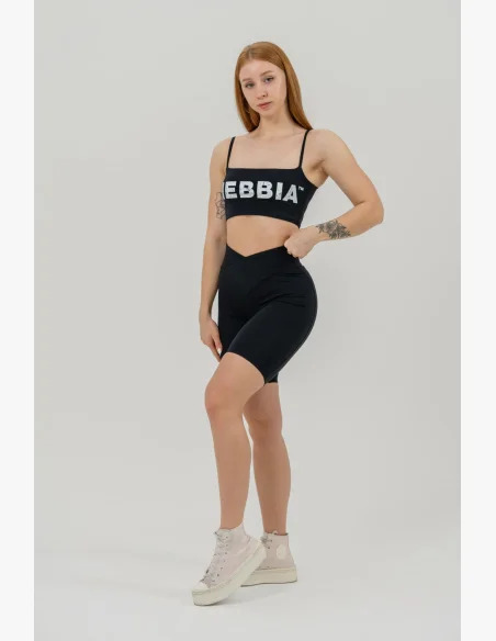 NEBBIA Bandeau podprsenka BACK CHECK čierna