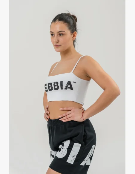 NEBBIA Bandeau podprsenka BACK CHECK biela