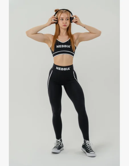 NEBBIA Tvarujúce fitness legíny MY RULES čierna
