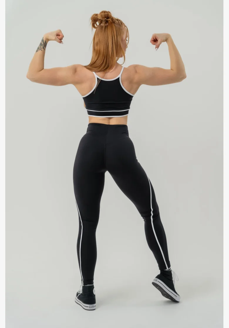 NEBBIA Tvarujúce fitness legíny MY RULES čierna
