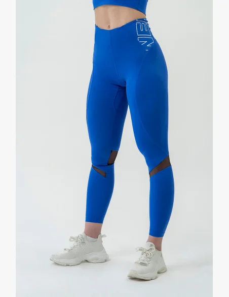 NEBBIA FIT Activewear legíny s vysokým pásom modré