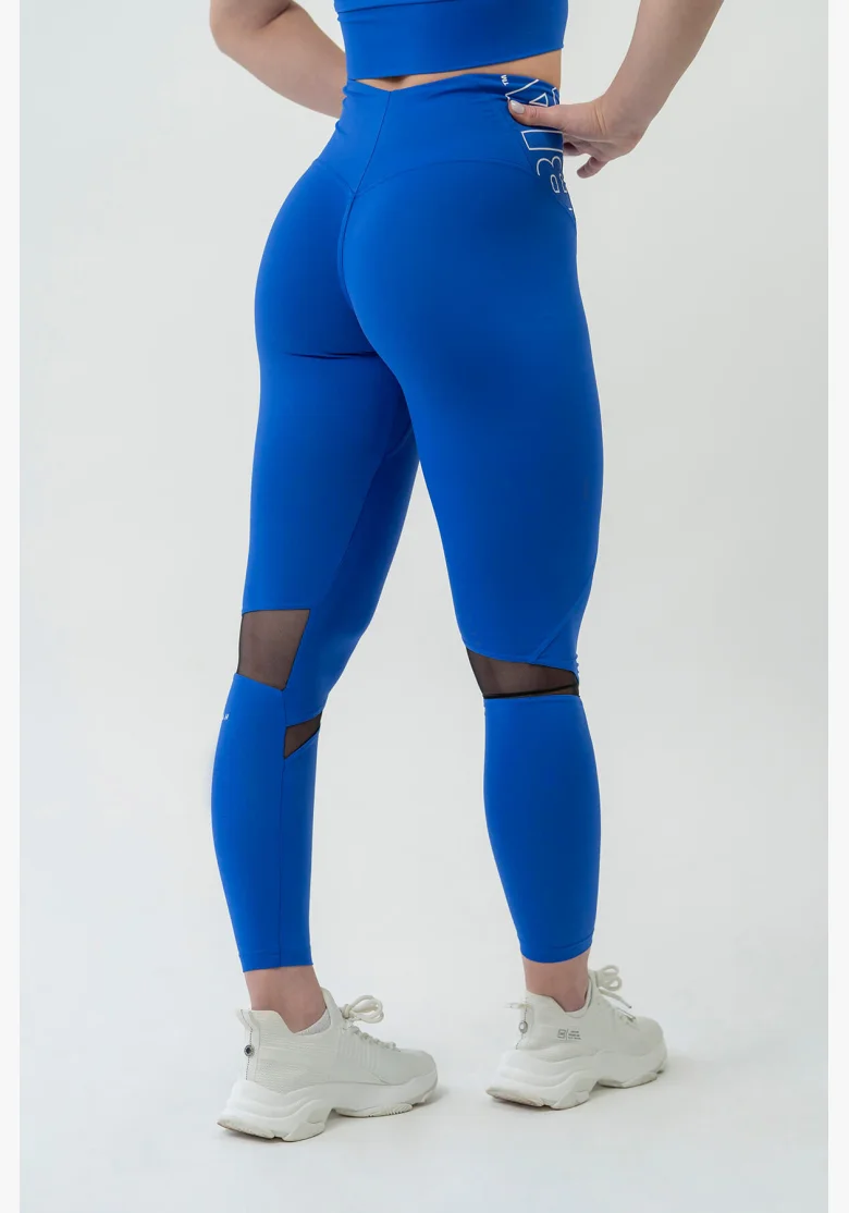 NEBBIA FIT Activewear legíny s vysokým pásom modré
