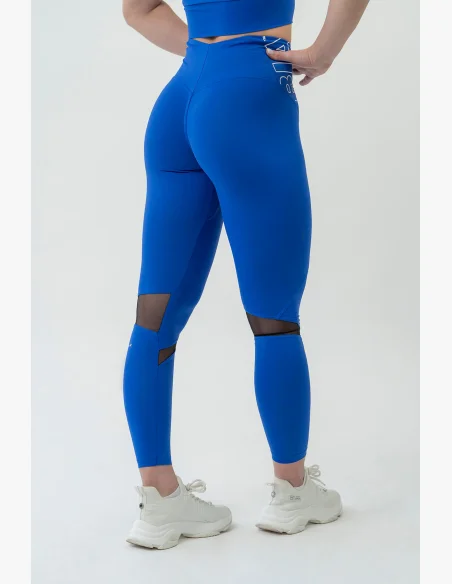 NEBBIA FIT Activewear legíny s vysokým pásom modré