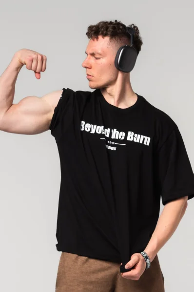 NEBBIA • NEBBIA Bavlnené heavyweight tričko GRIND čierne • Nebshop.sk 2