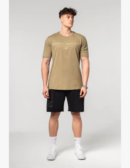 NEBBIA Muscle fit tričko FLEXIN' zelené