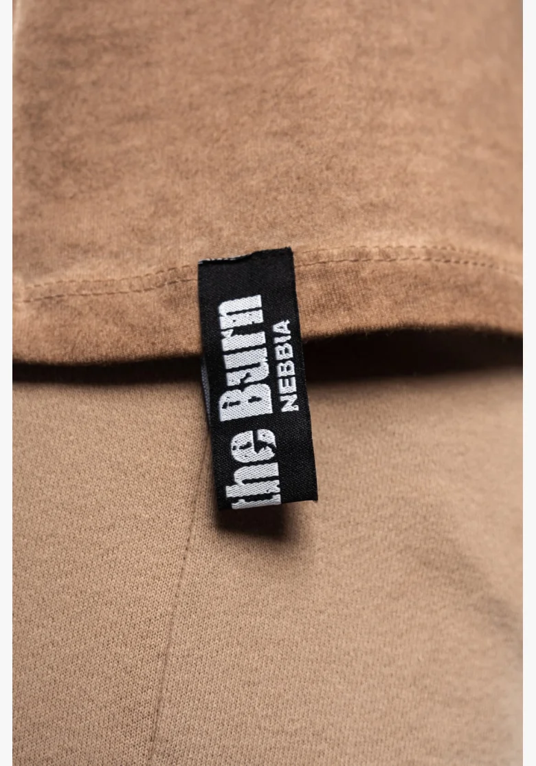 NEBBIA Oprané oversized tielko MAX OUT hnedé