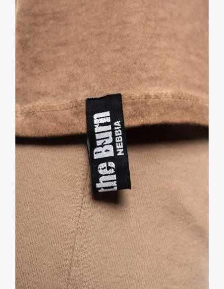 NEBBIA Oprané oversized tielko MAX OUT hnedé
