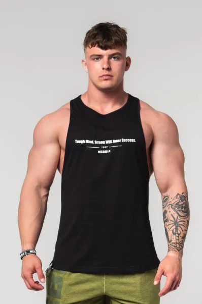 NEBBIA • NEBBIA Fitness tielko FLEXIN' čierne • Nebshop.sk