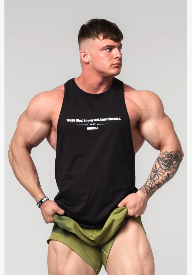 NEBBIA Fitness tielko FLEXIN' čierne