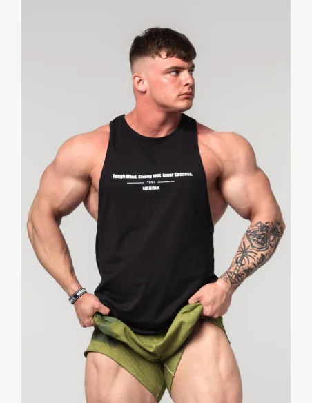 NEBBIA Fitness tielko FLEXIN' čierne