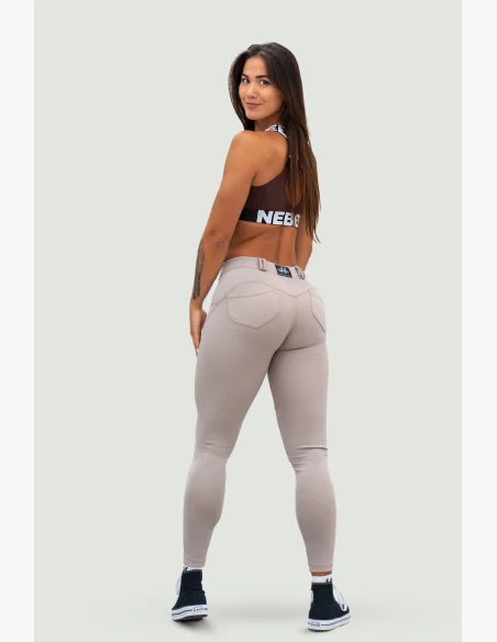 NEBBIA Bubble Butt legíny LIFT UP béžové