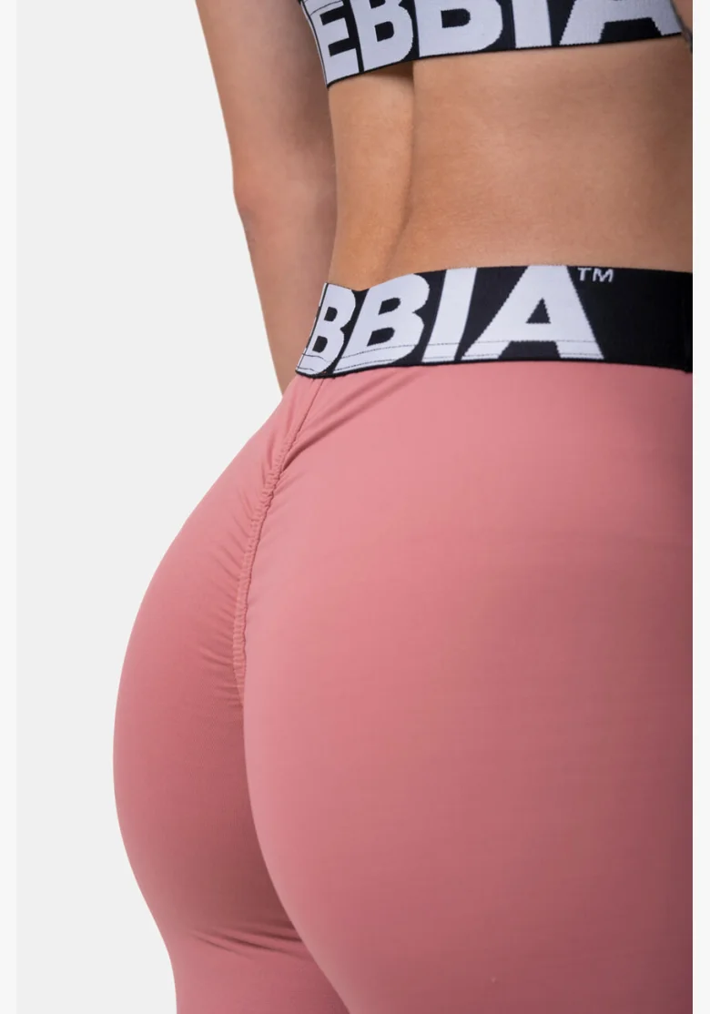 NEBBIA Squat HERO Scrunch Butt legíny ružová