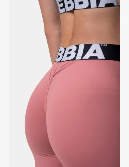NEBBIA Squat HERO Scrunch Butt legíny ružová