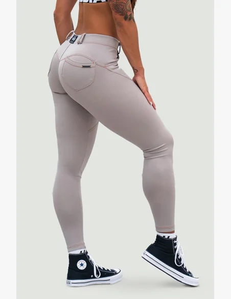 NEBBIA Bubble Butt legíny LIFT UP béžové
