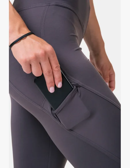 NEBBIA Fit & Smart legíny s vysokým pásom marron