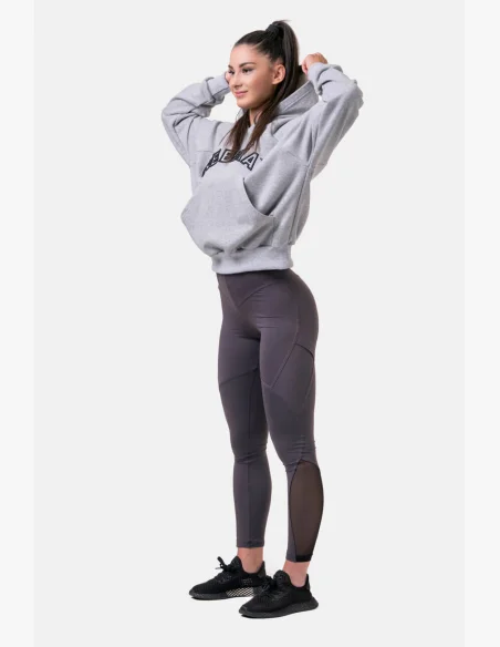 NEBBIA Fit & Smart legíny s vysokým pásom marron