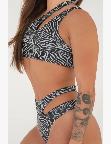 NEBBIA SÃO GONÇALO bikiny horný diel - zebra