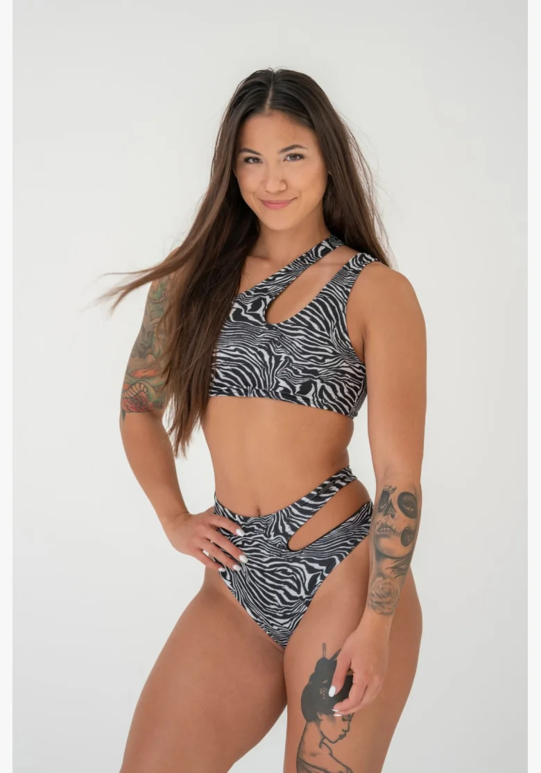 NEBBIA SÃO GONÇALO bikiny horný diel - zebra