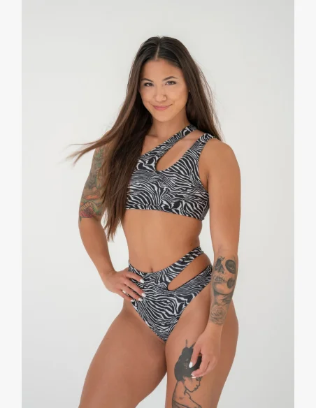 NEBBIA SÃO GONÇALO bikiny horný diel - zebra