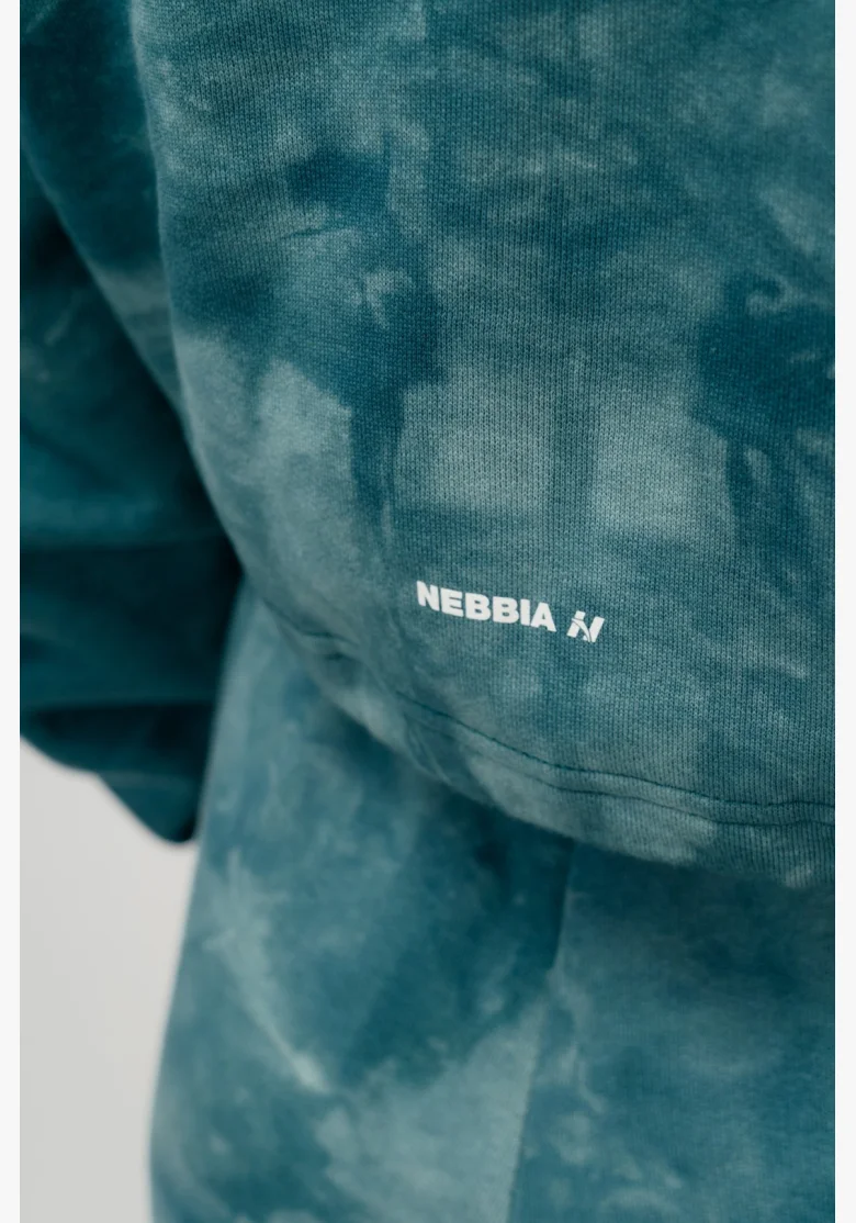 NEBBIA Re-fresh dámska crop mikina s kapucňou zelená