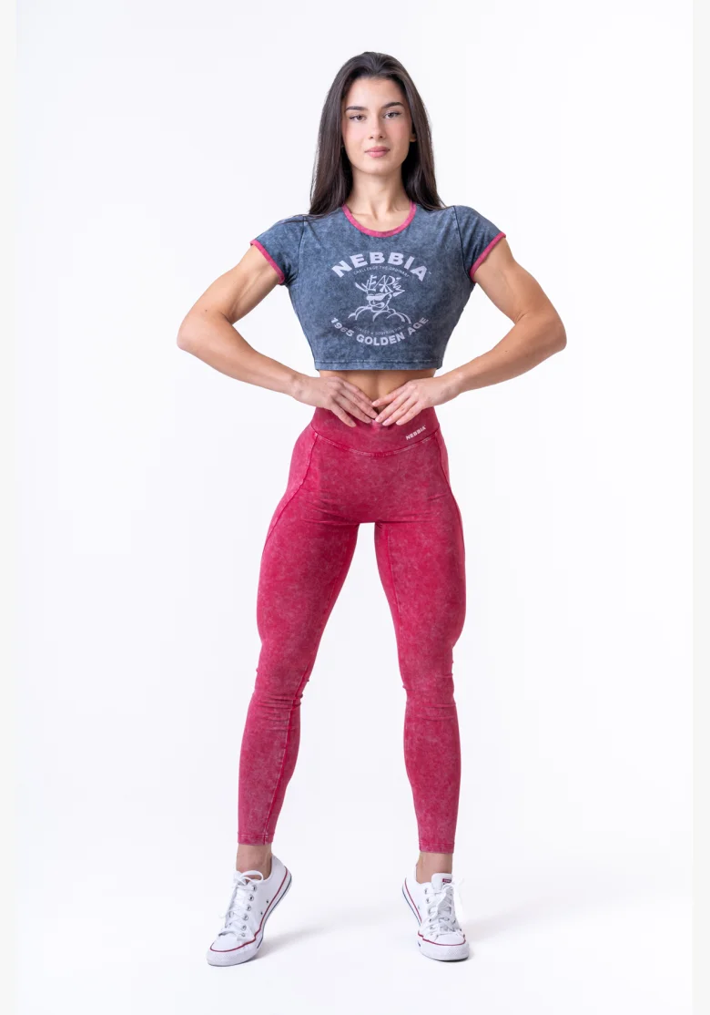 NEBBIA Washed crop top GOLDEN AGE
