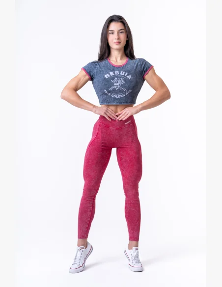 NEBBIA Washed crop top GOLDEN AGE