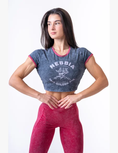 NEBBIA Washed crop top GOLDEN AGE