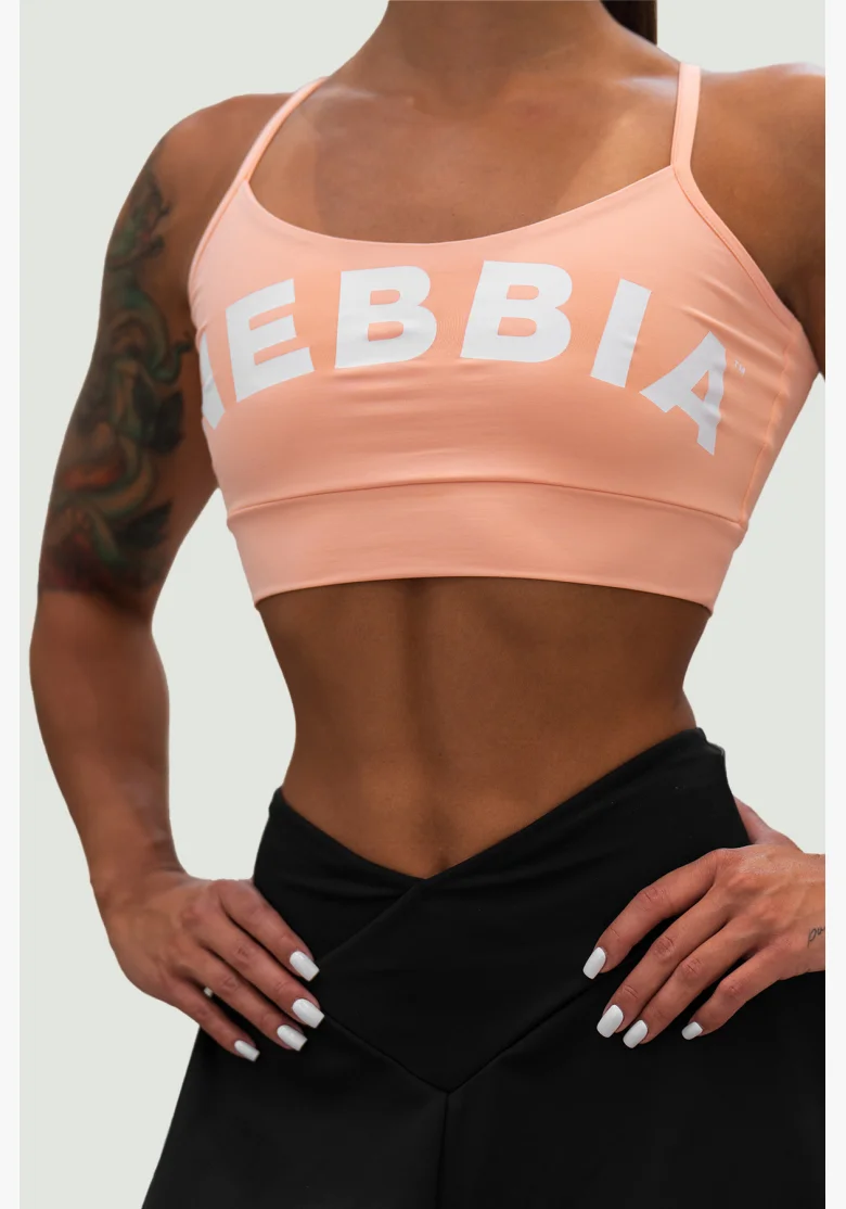 NEBBIA Športová podprsenka GYM HERO oranžová