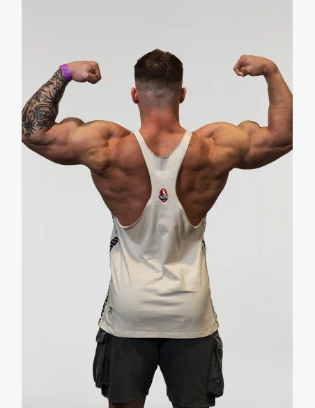NEBBIA Washed muscle back stringer GOLDEN AGE šedé