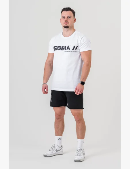 NEBBIA GYM ESSENTIALS tričko biele