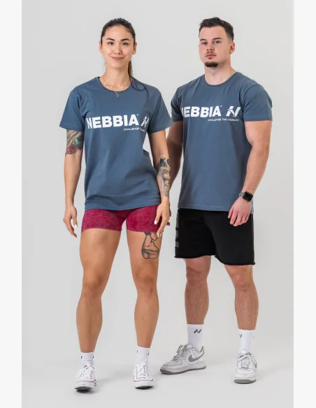 NEBBIA GYM ESSENTIALS tričko šedé