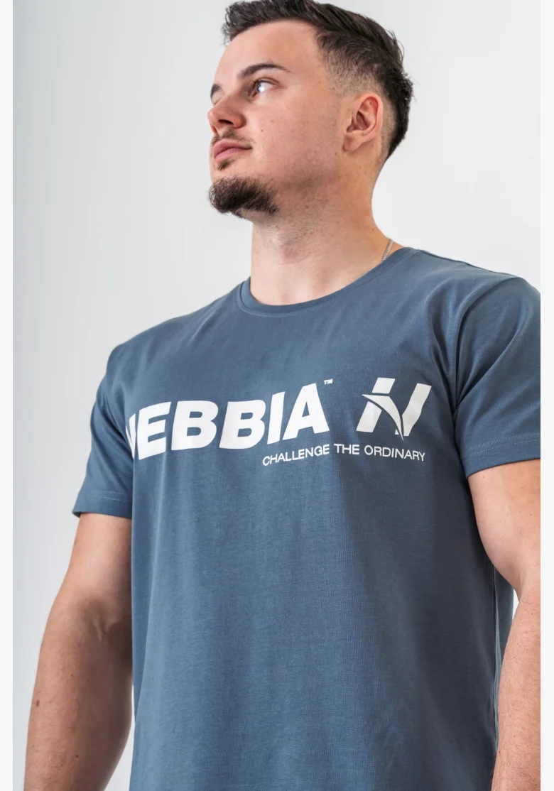 NEBBIA GYM ESSENTIALS tričko šedé