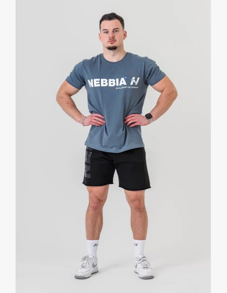 NEBBIA GYM ESSENTIALS tričko šedé