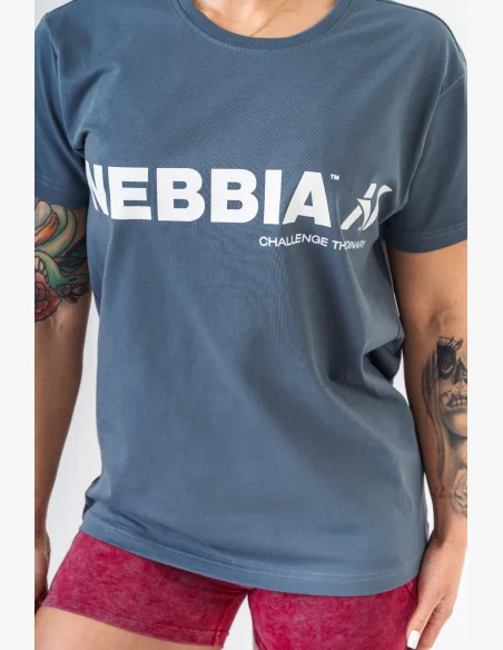 NEBBIA GYM ESSENTIALS tričko šedé