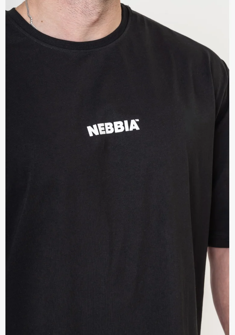 NEBBIA GYM ESSENTIALS Oversized tričko čierne