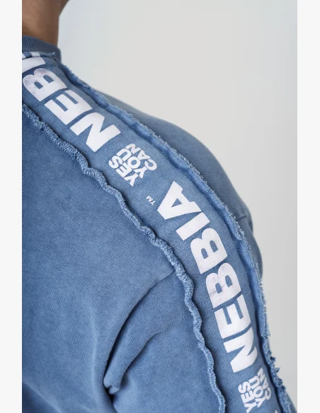 NEBBIA Umývané oversized tričko GOLDEN AGE modré