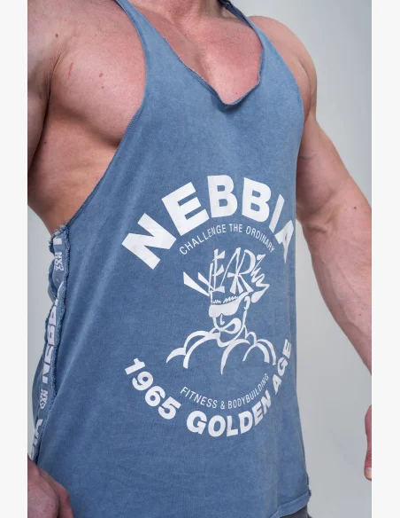 NEBBIA Praný svalový zpět stringer GOLDEN AGE modrá