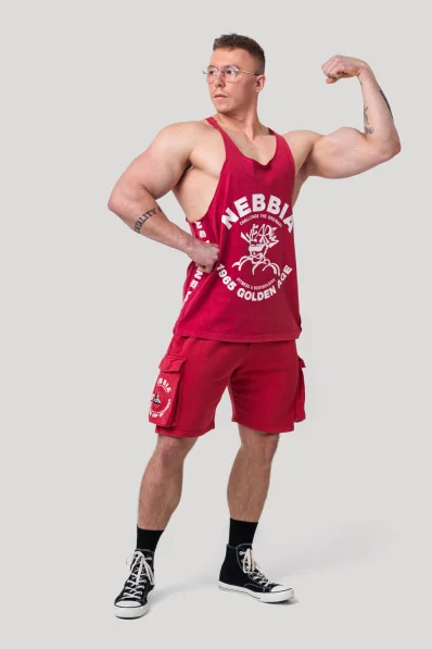 NEBBIA • NEBBIA Washed muscle back stringer GOLDEN AGE šedé • Nebshop.sk 2