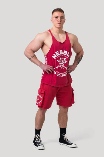 NEBBIA • NEBBIA Washed muscle back stringer GOLDEN AGE šedé • Nebshop.sk