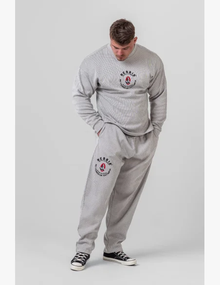 NEBBIA Oversized tepláky SIGNATURE čierne