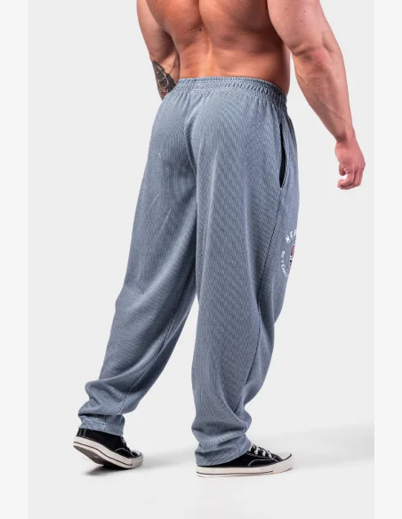 NEBBIA Oversized tepláky SIGNATURE modré