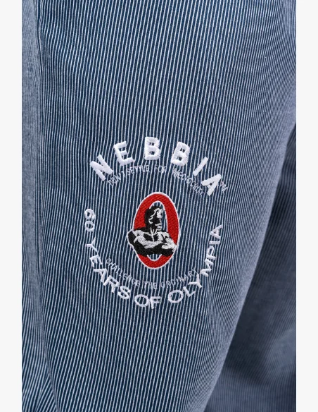 NEBBIA Oversized tepláky SIGNATURE modré