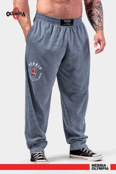 NEBBIA • NEBBIA Oversized tepláky SIGNATURE modré • Nebshop.sk