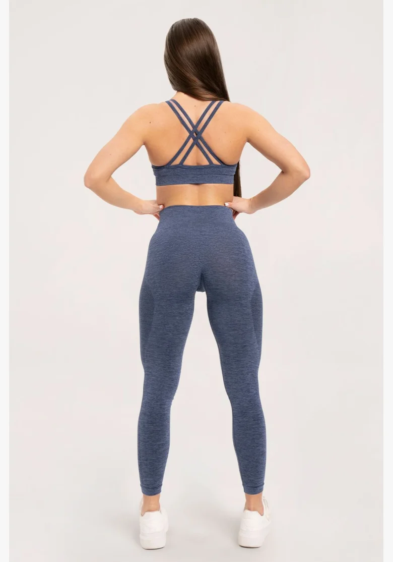 Gym Glamour Bezšvové legíny bez push-up efektu  Dark Blue