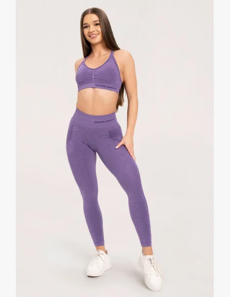 Gym Glamour Bezšvové legíny bez push-up efektu Violet